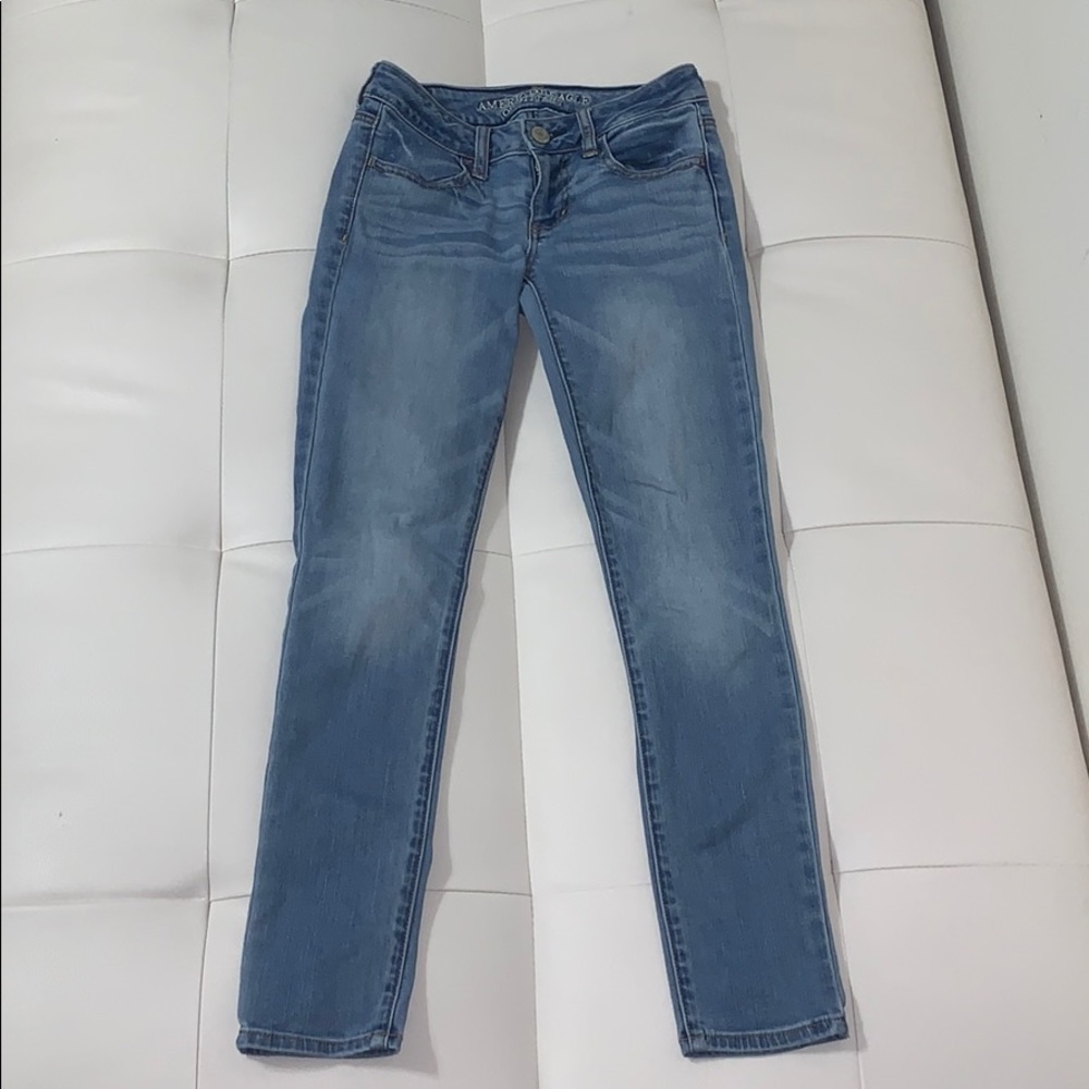 American Eagle Jeggings Light Washed